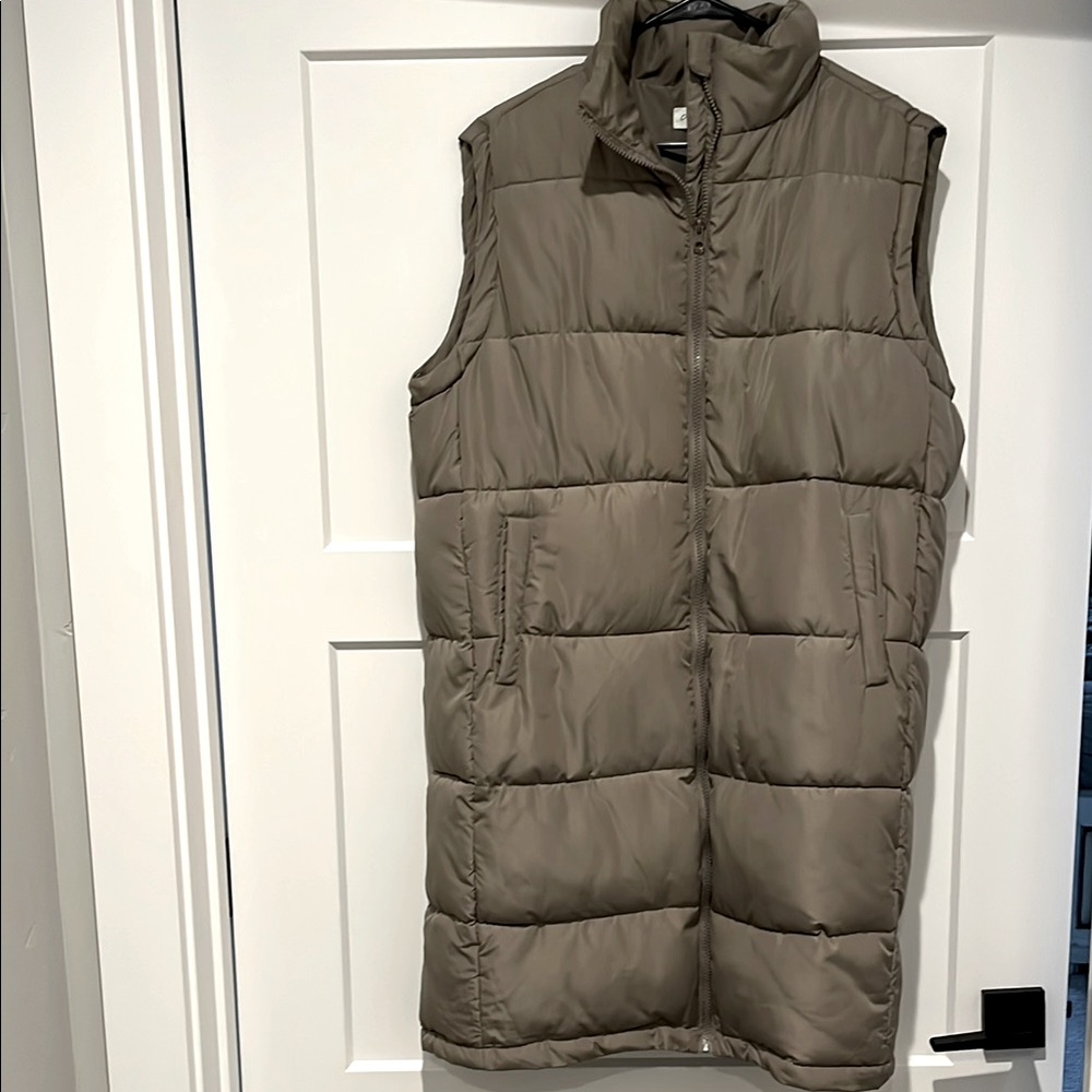 Carly Jean Los Angeles Long Puffer Vest